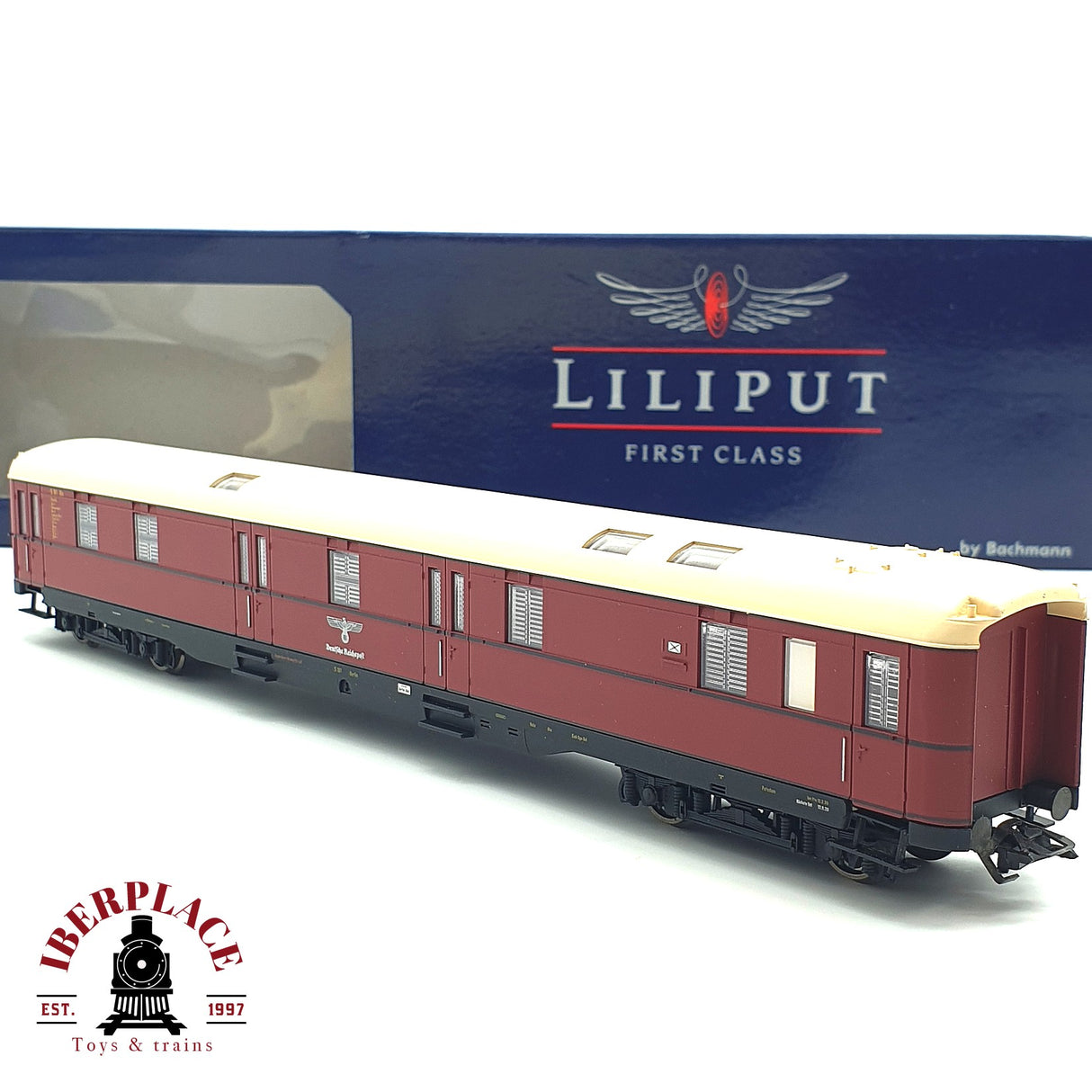 ♻️ DC Liliput L383813 vagón correos postales DRG Ep II H0 escala 1:87 E17