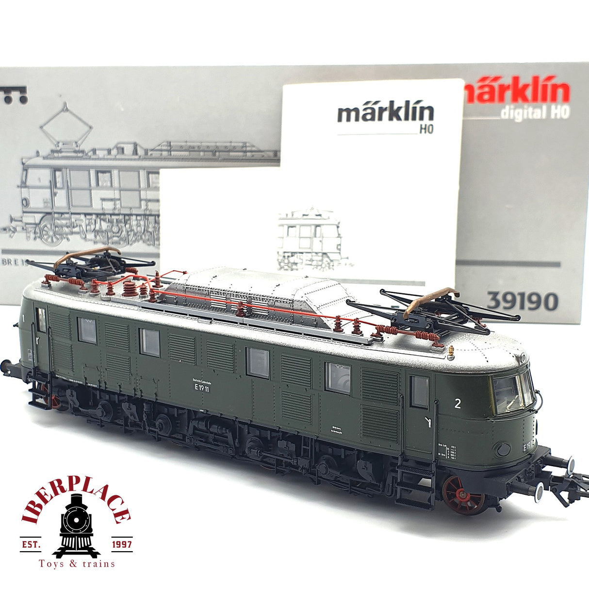 ♻️ Märklin 39190 Digital Locomotora BR E19 11 DB H0 escala 1:87 E17
