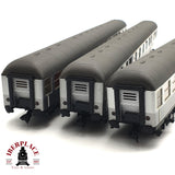 ♻️ AC 3x Ade vagones pasajeros DB clases 1-2 Silver H0 escala 1:87 E17