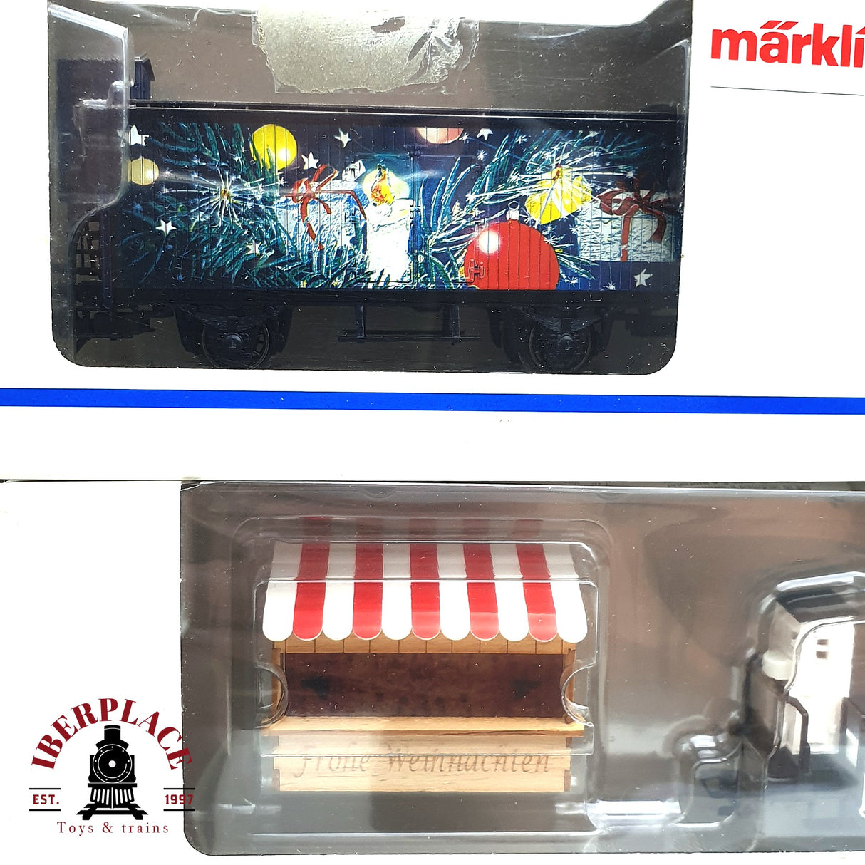 ♻️ Märklin 14x Vagones mercancias colección naavidad sin usar H0 escala 1:87 E17