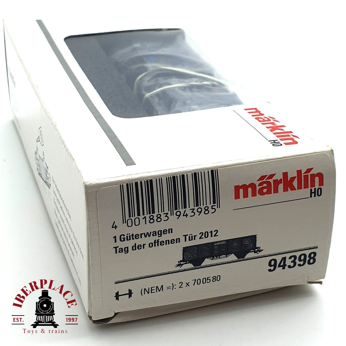 ♻️ Märklin 94398 vagón de bordes altos con repuestos de carga H0 escala 1:87 E17