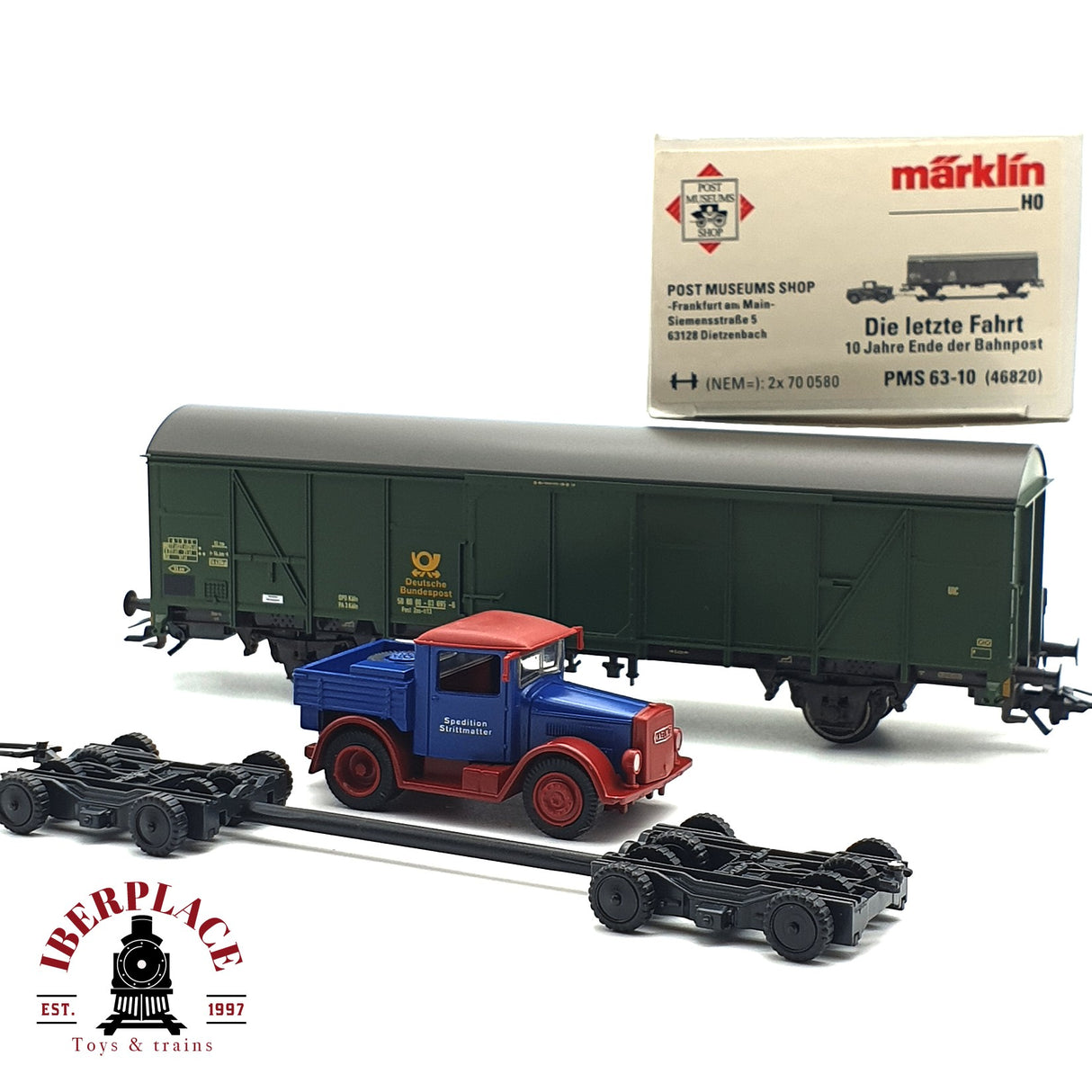 ♻️ Märklin 46820 vagón Museum Shop PMS 63-10 H0 escala 1:87 E17