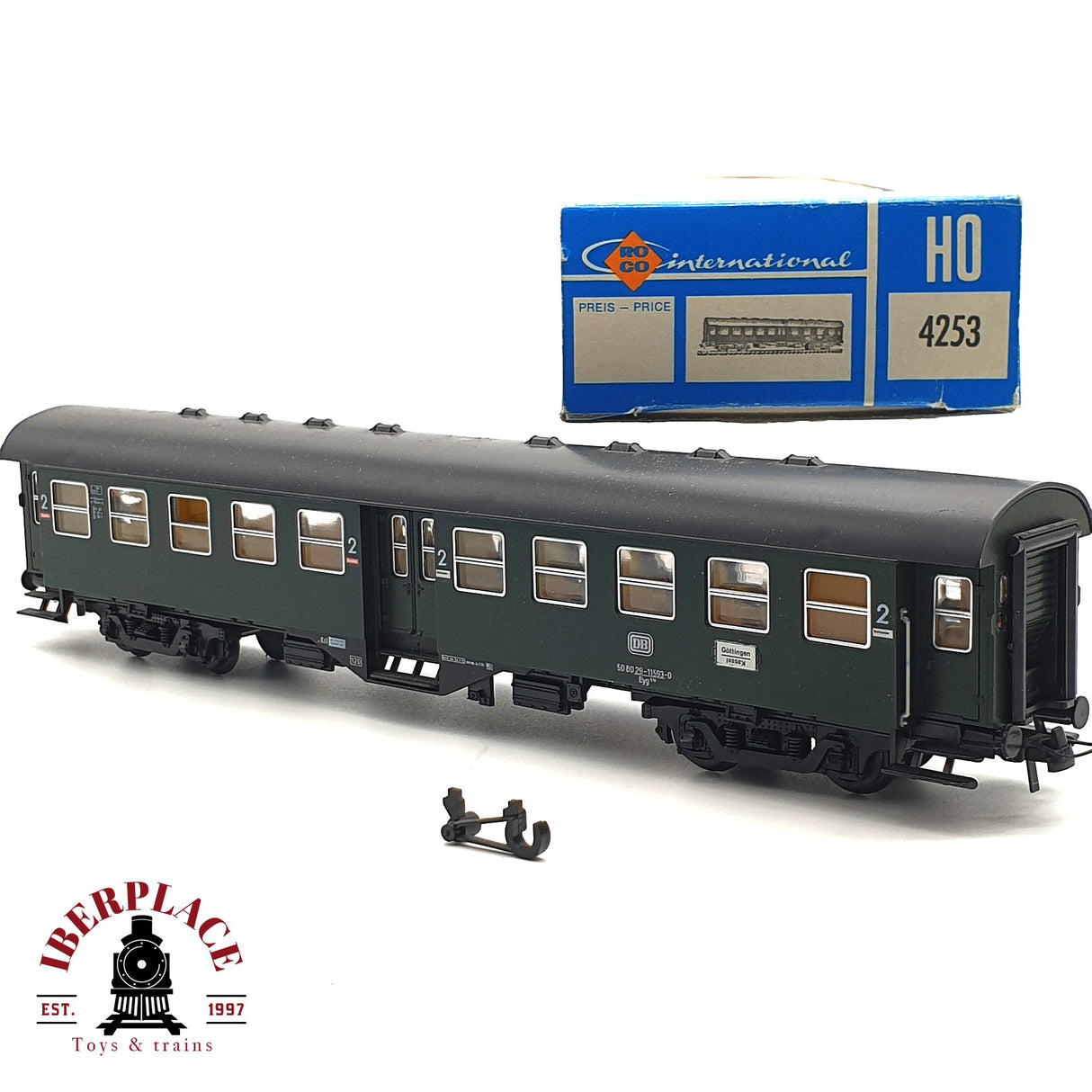 ♻️ AC  Roco 4253 vagón pasajeros DB 50 80 29 clase 2 H0 escala 1:87 E17