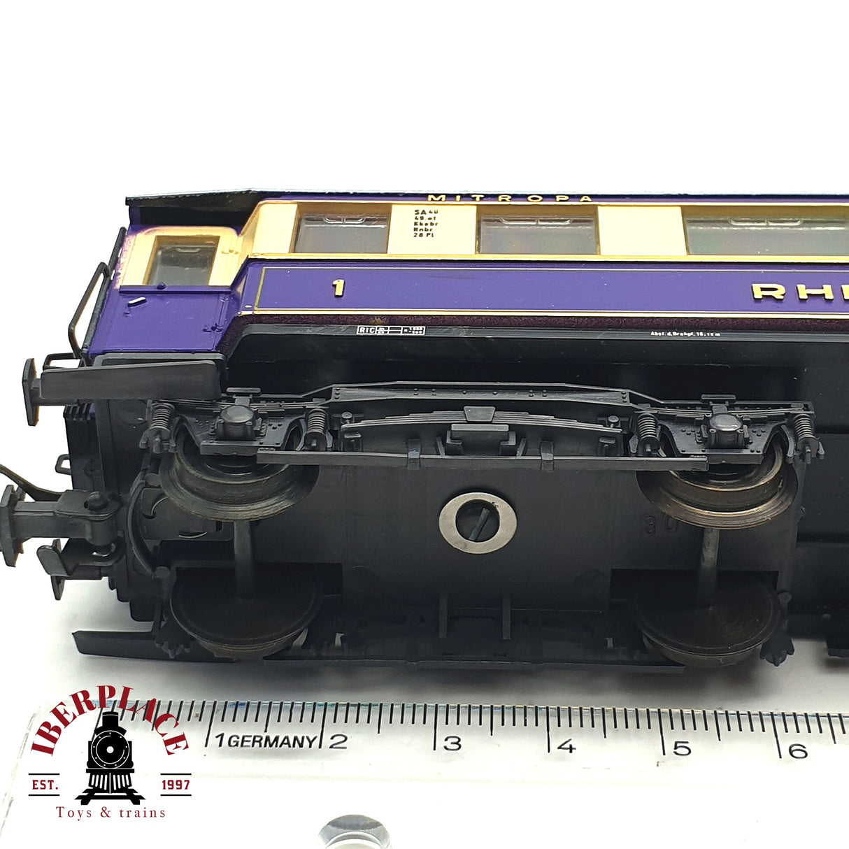 ♻️ DC Liluiput 82400 vagón salón Rheinlgold Mitropa DRG  H0 escala 1:87 E17