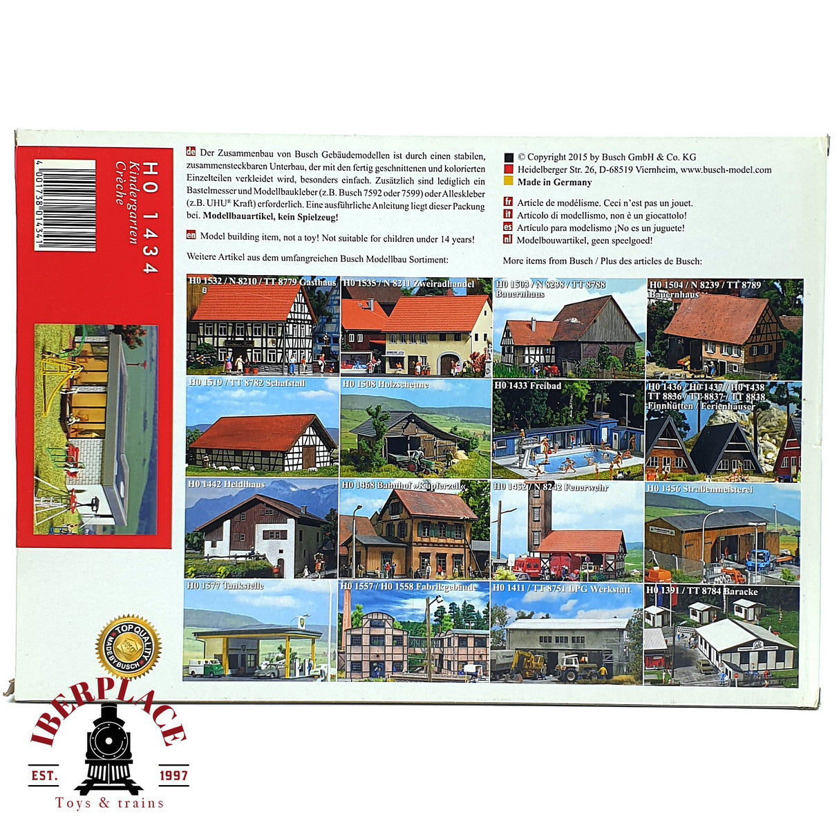 💡 Busch 1434 escuela infantil Kindergarten Kit de montaje H0 escala 1:87 E18