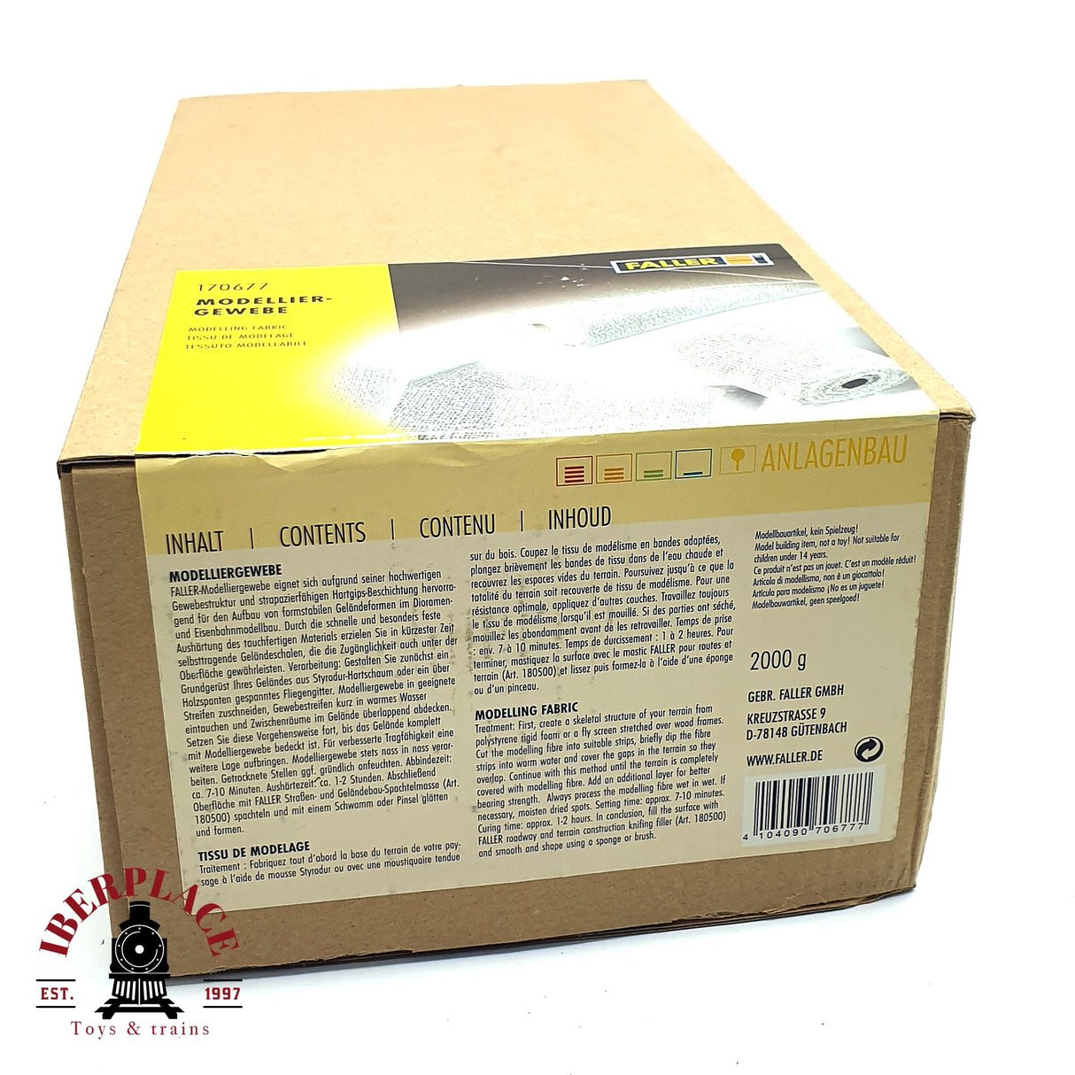 💡 Faller 170677 Tejido para modelar H0 escala 1:87 E18