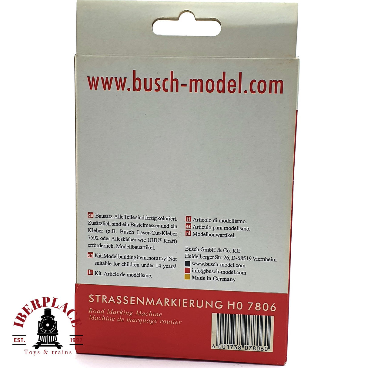 💡 Busch 7806 Máquina de señalización vial kit de montaje H0 escala 1:87 E18