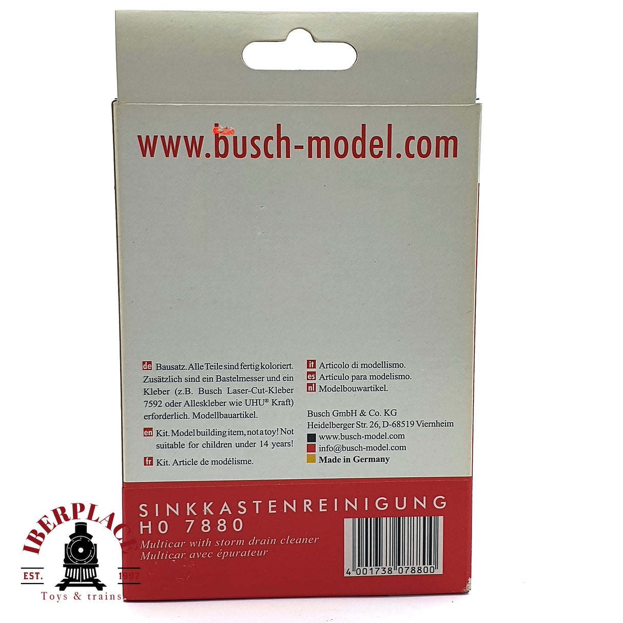💡 Busch 7880 Limpieza de sumideros Kit de montaje H0 escala 1:87 E18