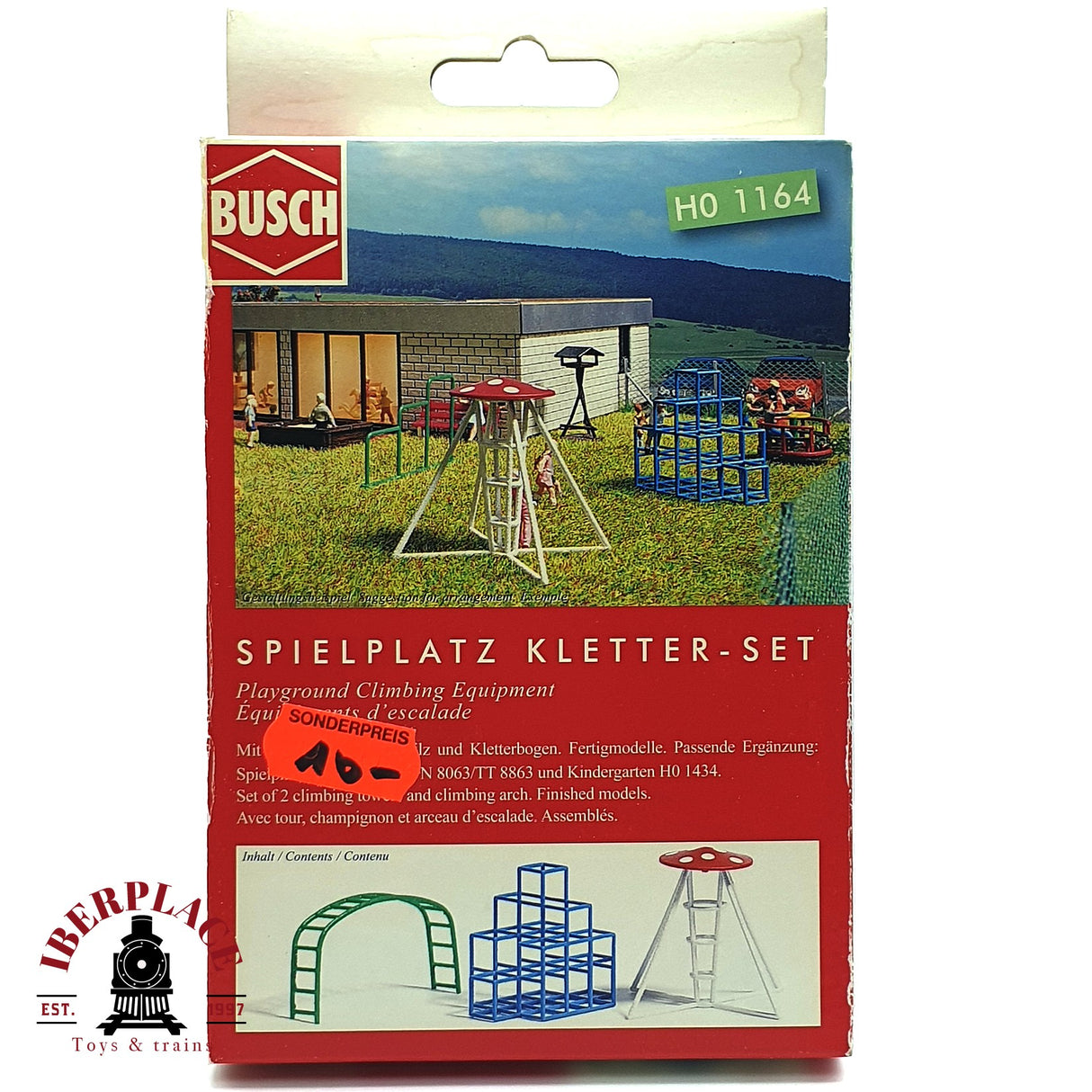 💡 Busch 1164 Conjunto de escalada para parque infantil Kit de montaje H0 escala 1:87 E18