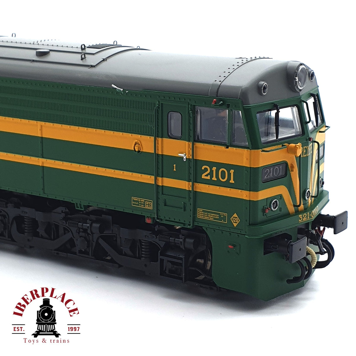 💡AC Electrotren 3101S Digital Locomotora RENFE 321 verde y amarillo Ep IV H0 escala 1:87 A22