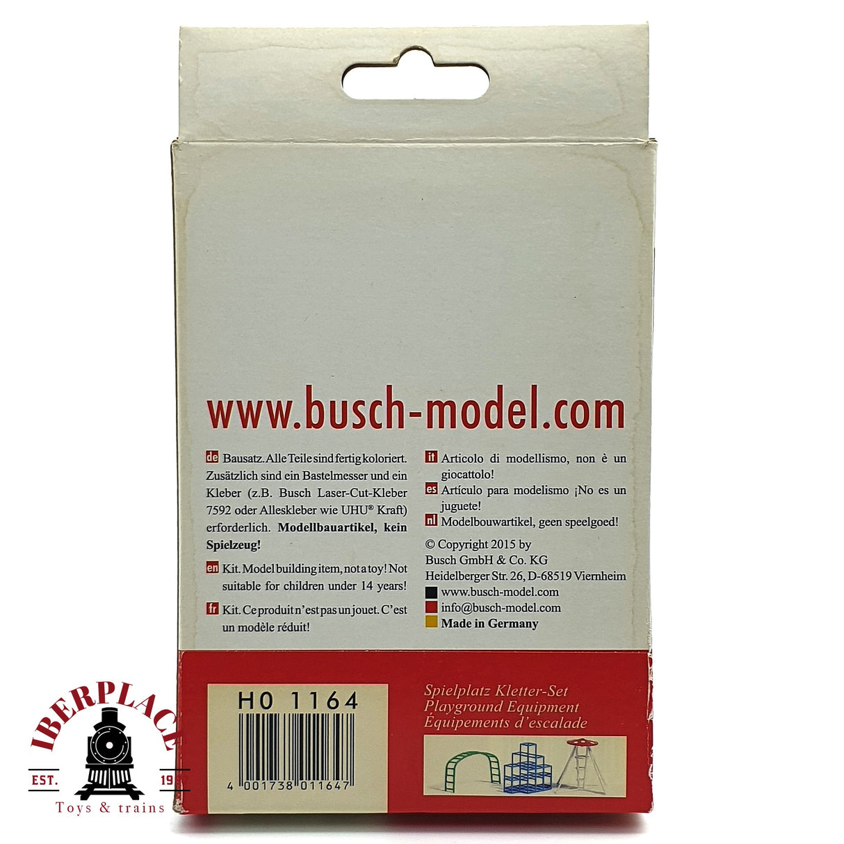 💡 Busch 1164 Conjunto de escalada para parque infantil Kit de montaje H0 escala 1:87 E18