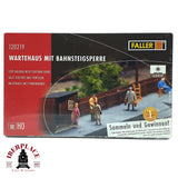 💡 Faller 120219 Marquesina con barrera de andén  Kit de montaje H0 escala 1:87 E18