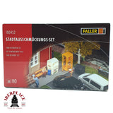 💡 Faller 180452 Set de decoración urbana Kit de montaje H0 escala 1:87 E18