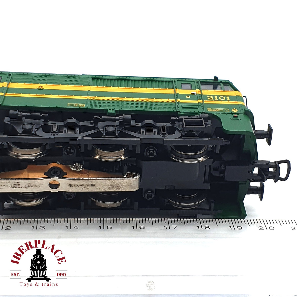 💡AC Electrotren 3101S Digital Locomotora RENFE 321 verde y amarillo Ep IV H0 escala 1:87 A22