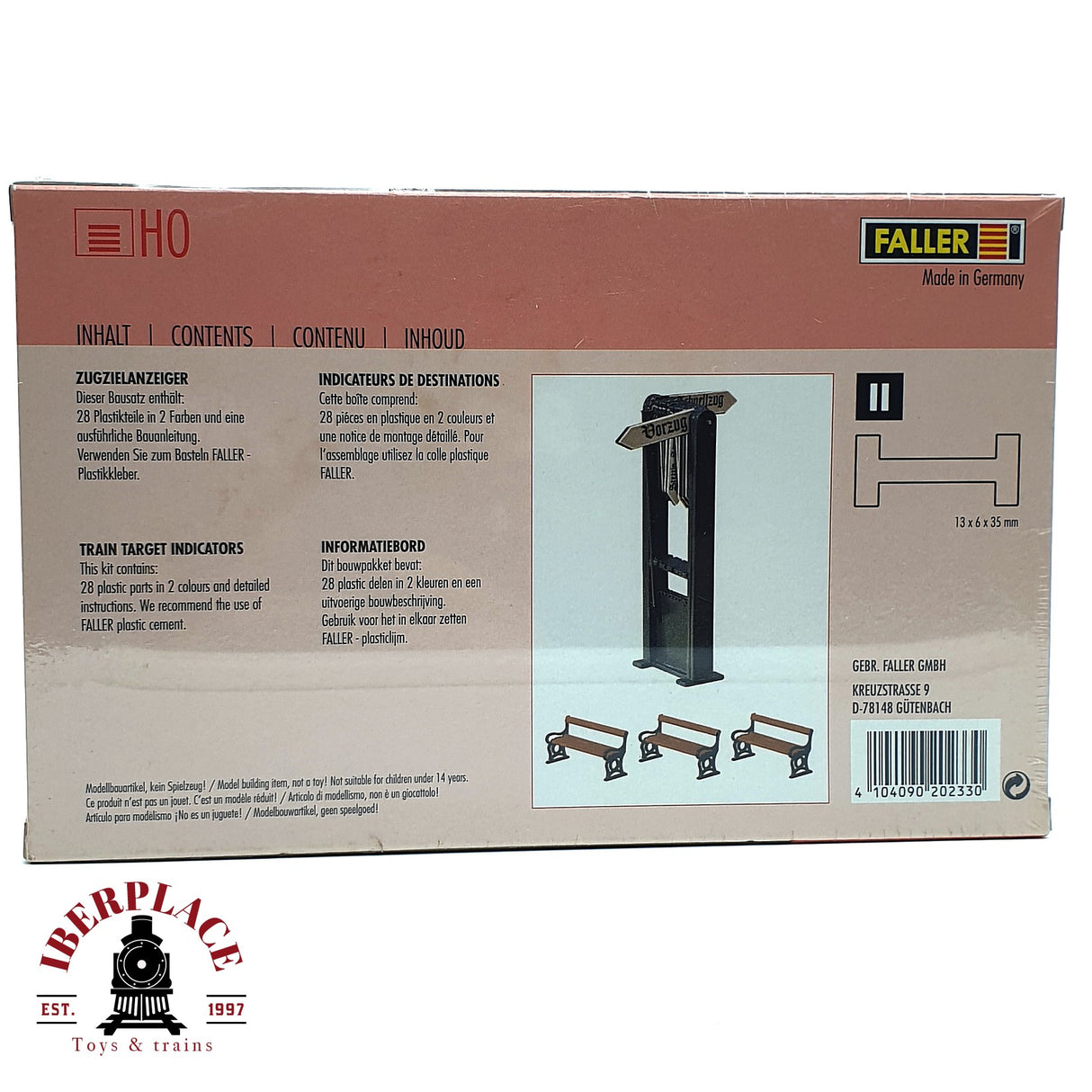 💡 Faller 120233  Indicador de destino del tren Kit de montaje H0 escala 1:87 E18
