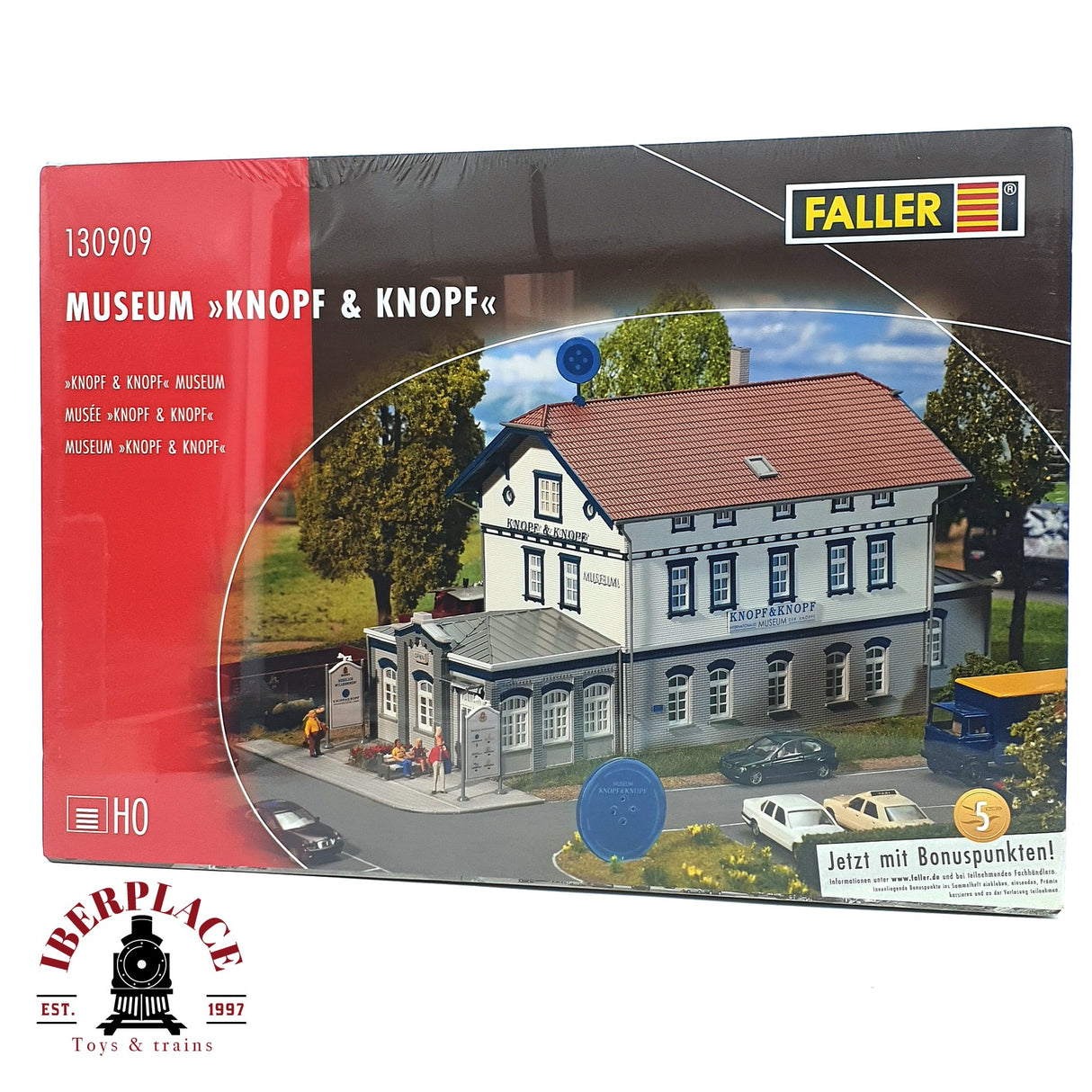 💡 Faller 130909 Museo Knopf & Knopf Kit de montaje H0 escala 1:87 E18