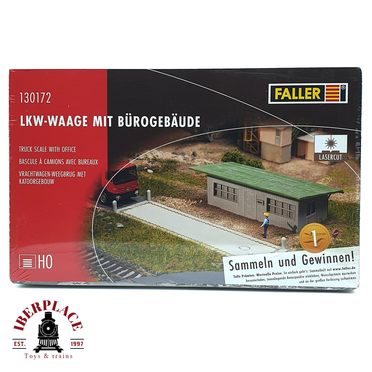 💡 Faller 130172 bascula pesaje de camiones con edificio y oficina Kit de montaje H0 escala 1:87 E18