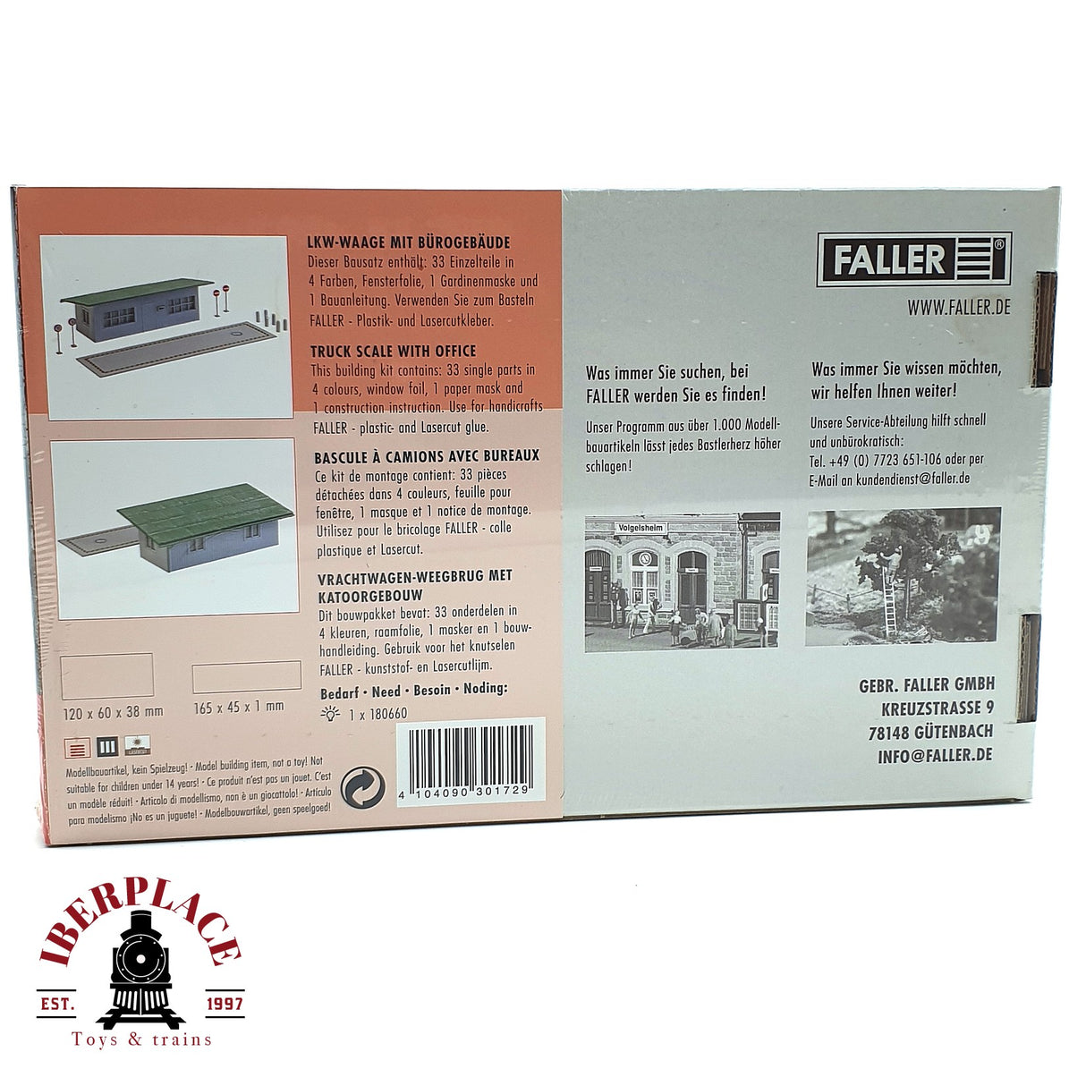 💡 Faller 130172 bascula pesaje de camiones con edificio y oficina Kit de montaje H0 escala 1:87 E18
