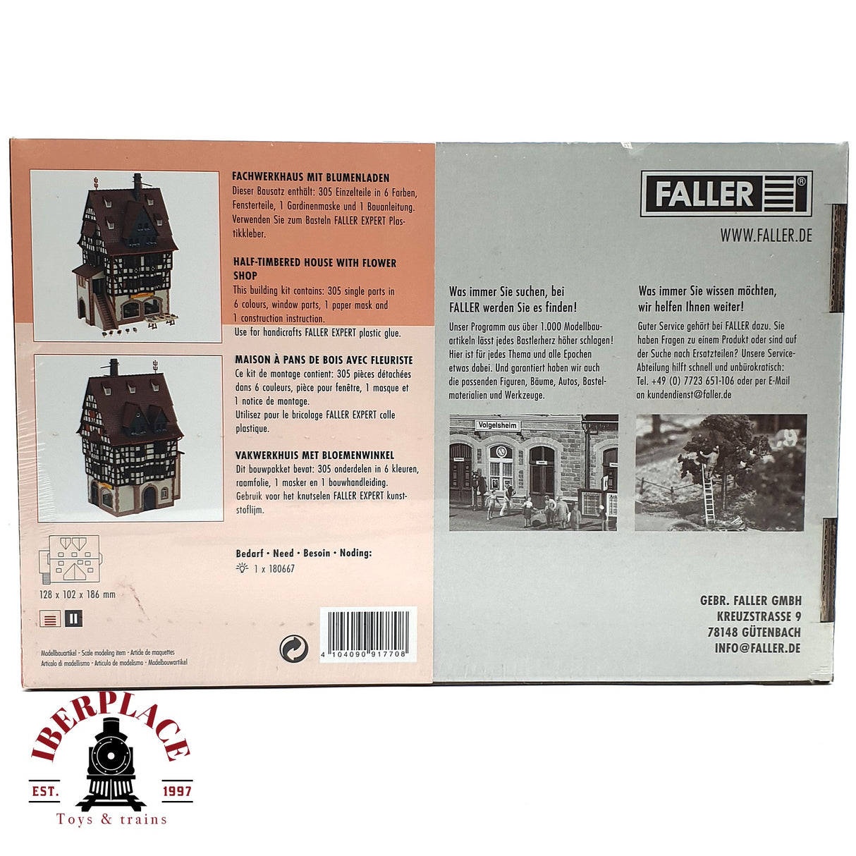 💡 Faller 191770 casa con floristeria Kit de montaje H0 escala 1:87 E18