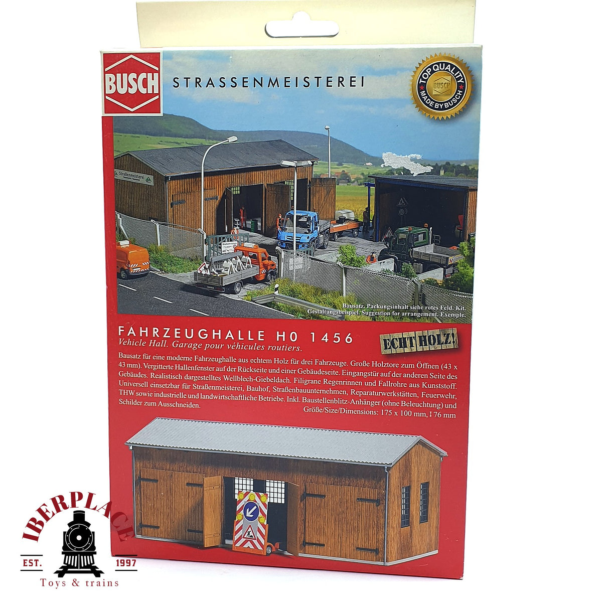 💡 Busch 1456 Nave para vehículos Kit de montaje H0 escala 1:87 E18