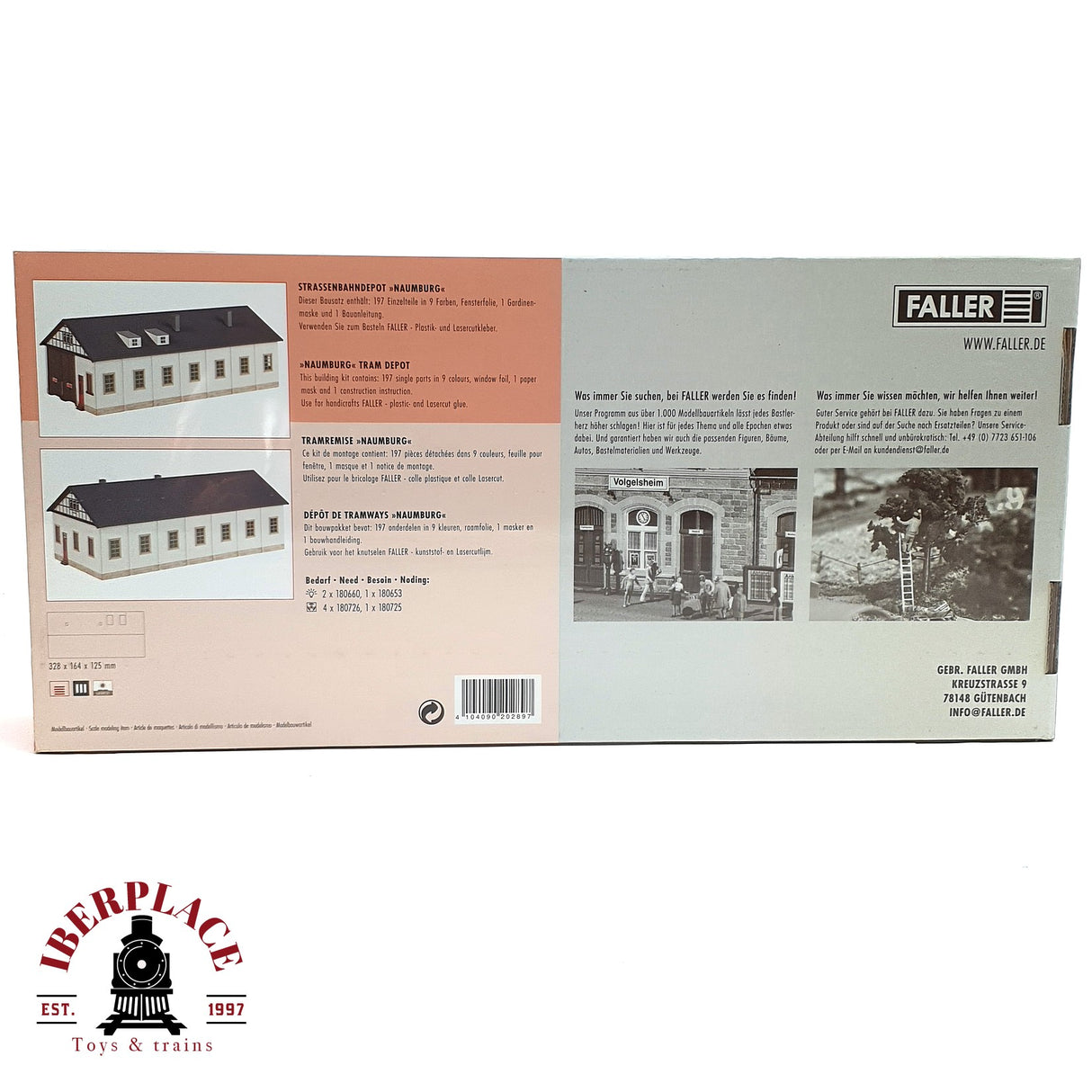 💡 Faller 120289 Depósito de tranvías de Naumburg Kit de montaje H0 escala 1:87 E18