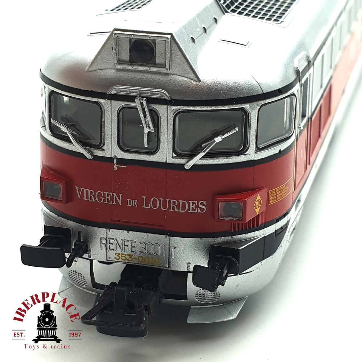 💡AC Electrotren 2302 Locomotora RENFE 353 001 Virgen de Lourdes H0 escala 1:87 A22