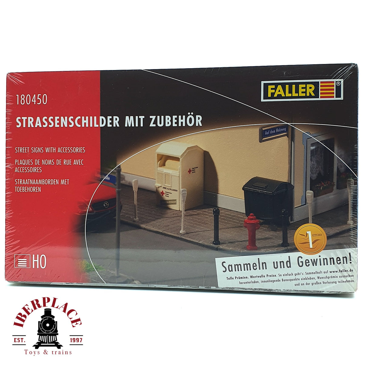 💡 Faller 180450 Señales de tráfico con accesorios Kit de montaje H0 escala 1:87 E18