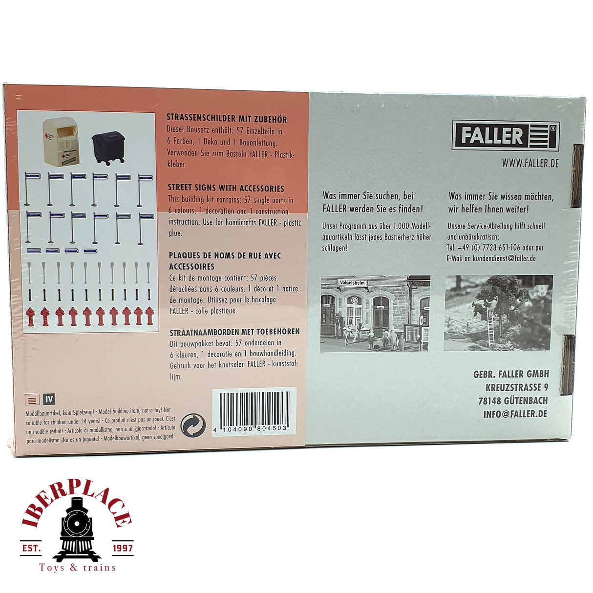💡 Faller 180450 Señales de tráfico con accesorios Kit de montaje H0 escala 1:87 E18