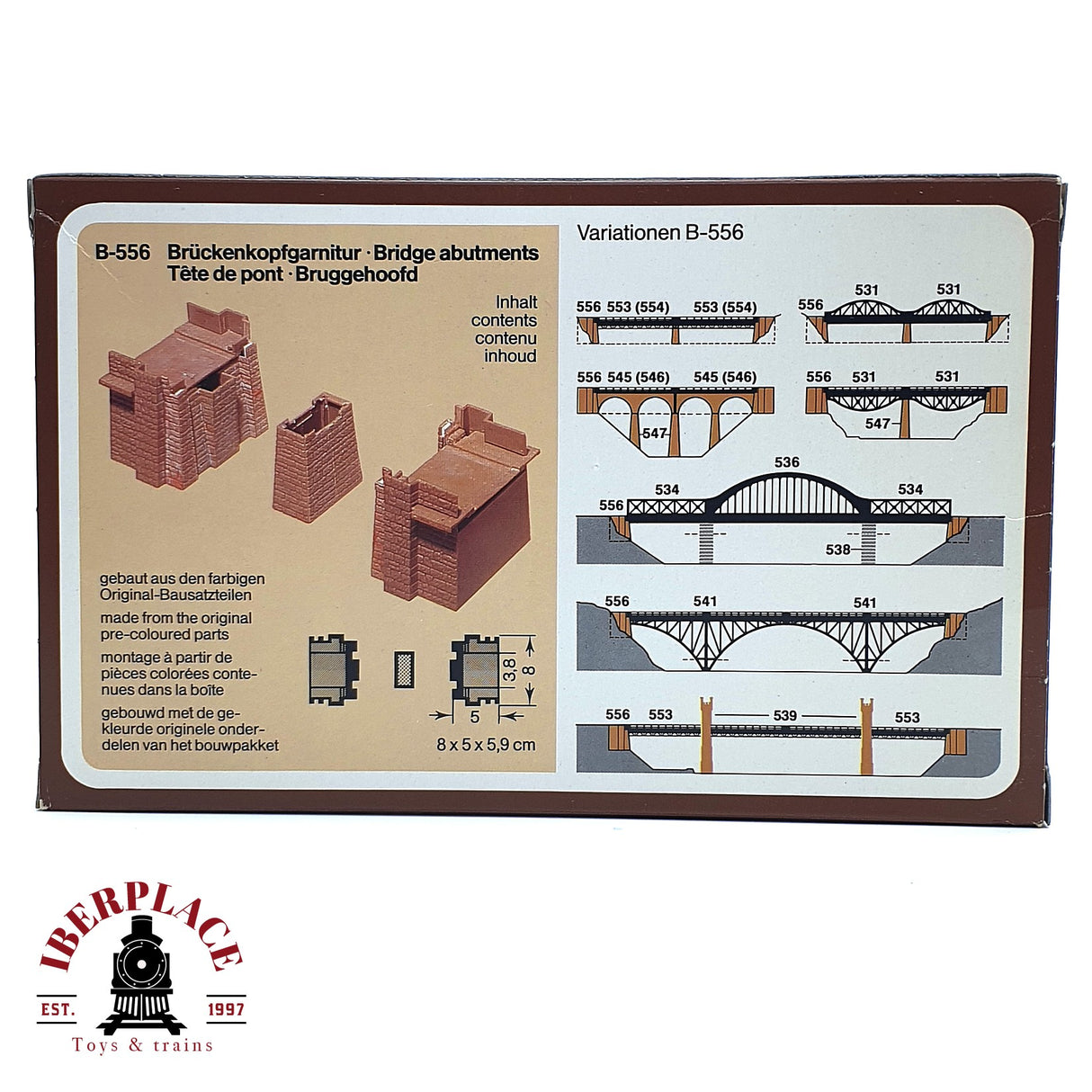 💡 Faller B-556 Conjunto para cabeza de puente Kit de montaje H0 escala 1:87 E18