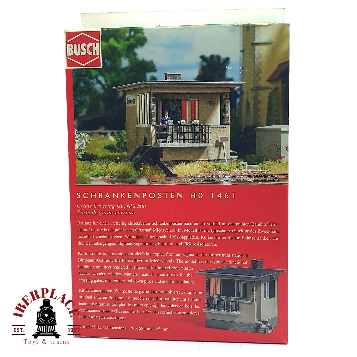 💡 Busch 1461 puesto de control Kit de montaje H0 escala 1:87 E18