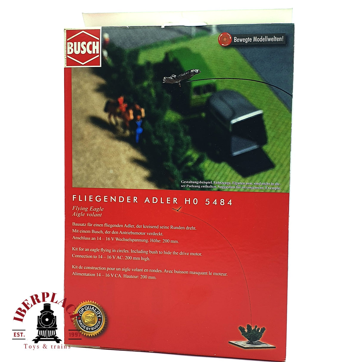 💡 Busch 5484 Águila voladora Kit de montaje H0 escala 1:87 E18