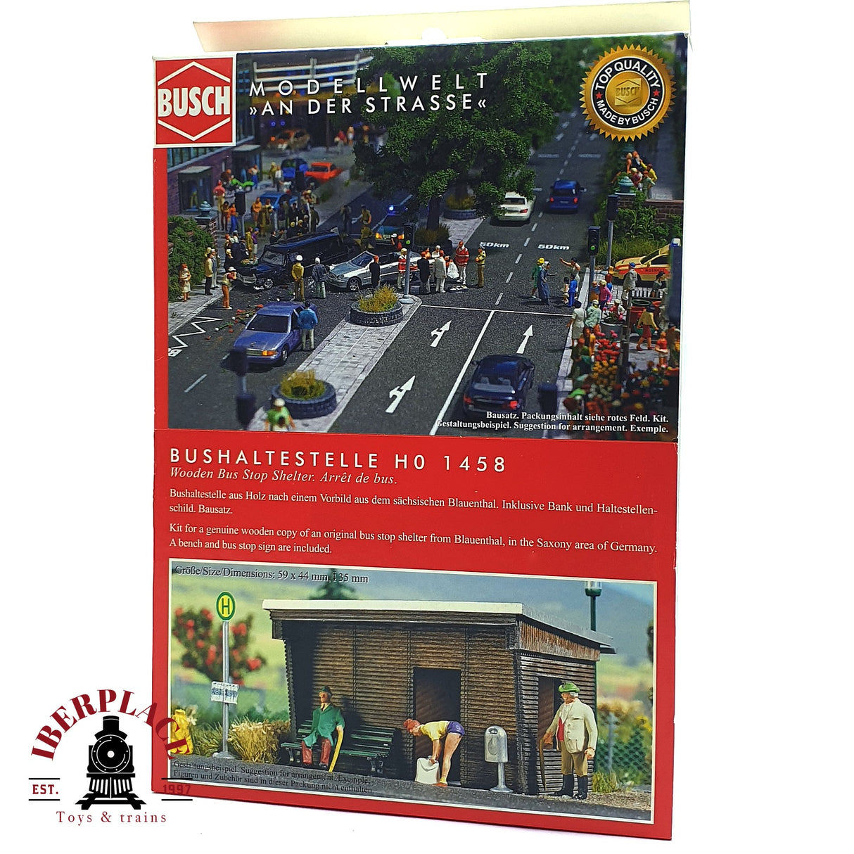 💡 Busch 1458 parada de bus Kit de montaje H0 escala 1:87 E18
