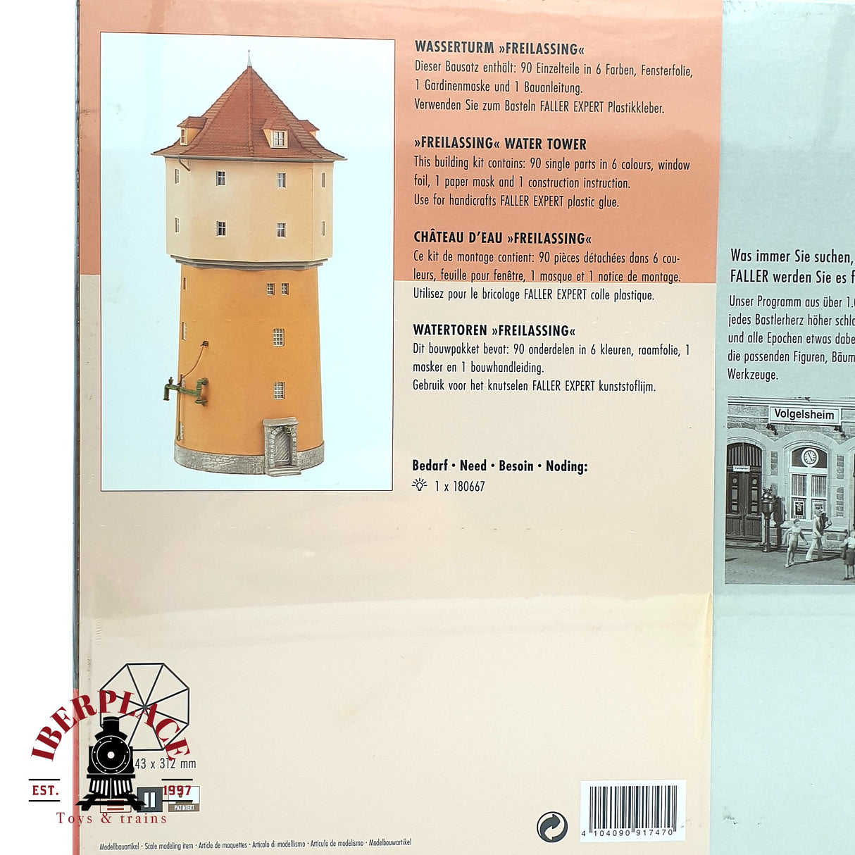 💡 Faller 191747 Torre de agua de Freilassing Kit de montaje H0 escala 1:87 E18