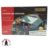 💡 Faller 180810 Caseta de chapa y refugio Kit de montaje H0 escala 1:87 E18