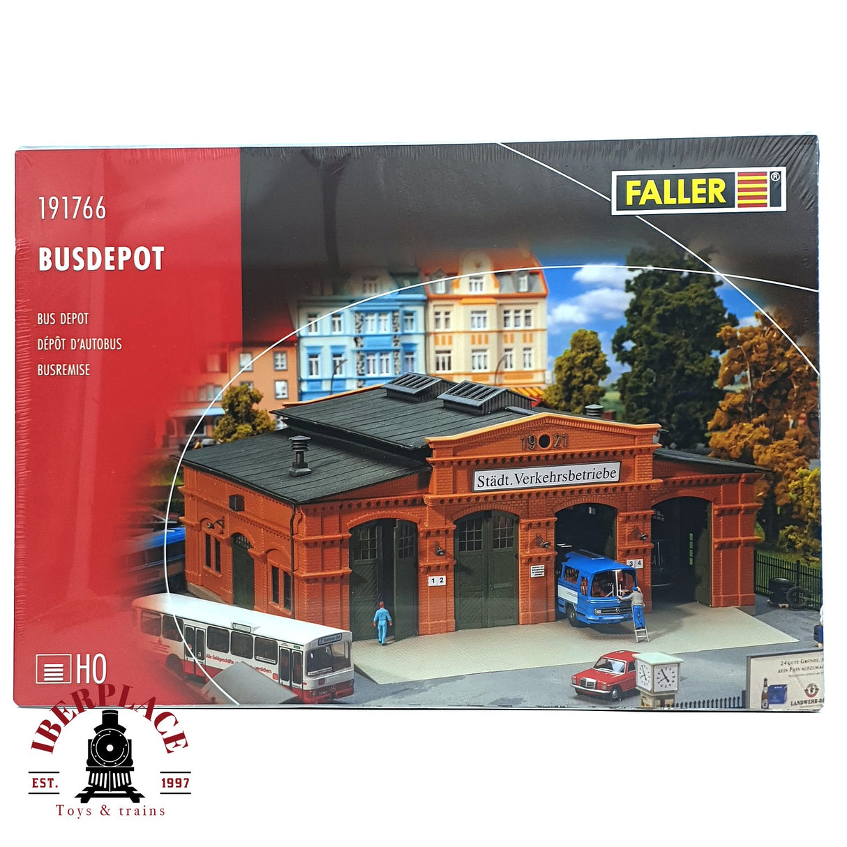 💡 Faller 191766 Deposito de autobuses Kit de montaje H0 escala 1:87 E18