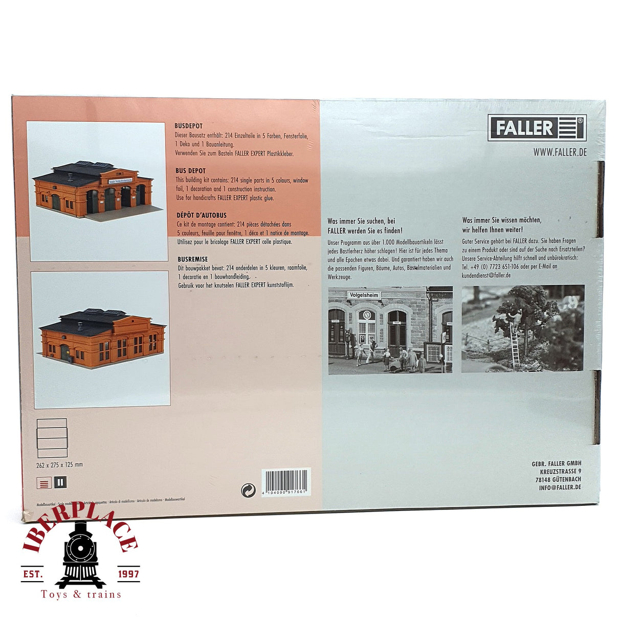 💡 Faller 191766 Deposito de autobuses Kit de montaje H0 escala 1:87 E18