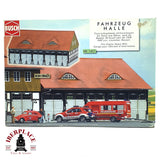 💡 Busch 1451  Garaje de vehículos del cuerpo de bomberos  Kit de montaje H0 escala 1:87 E18