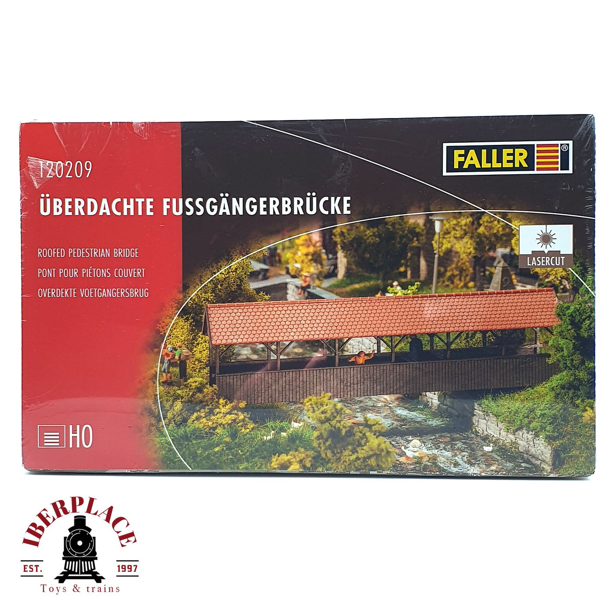 💡 Faller 120209 Pasarela peatonal cubierta kit de montaje H0 escala 1:87 E18