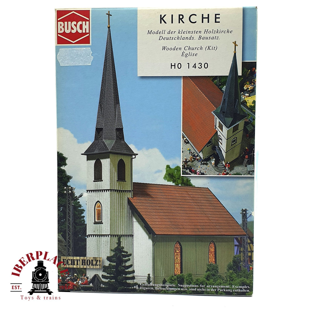 💡 Busch 1430 iglesia Kit de montaje H0 escala 1:87 E18