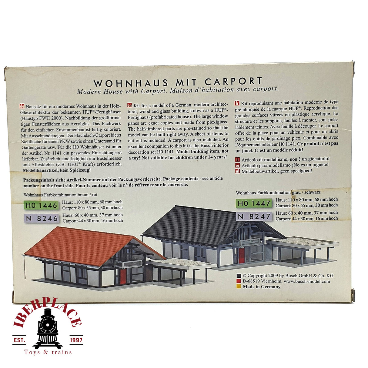 💡 Busch 1447 vivienda moderna kit de montaje H0 escala 1:87 E18