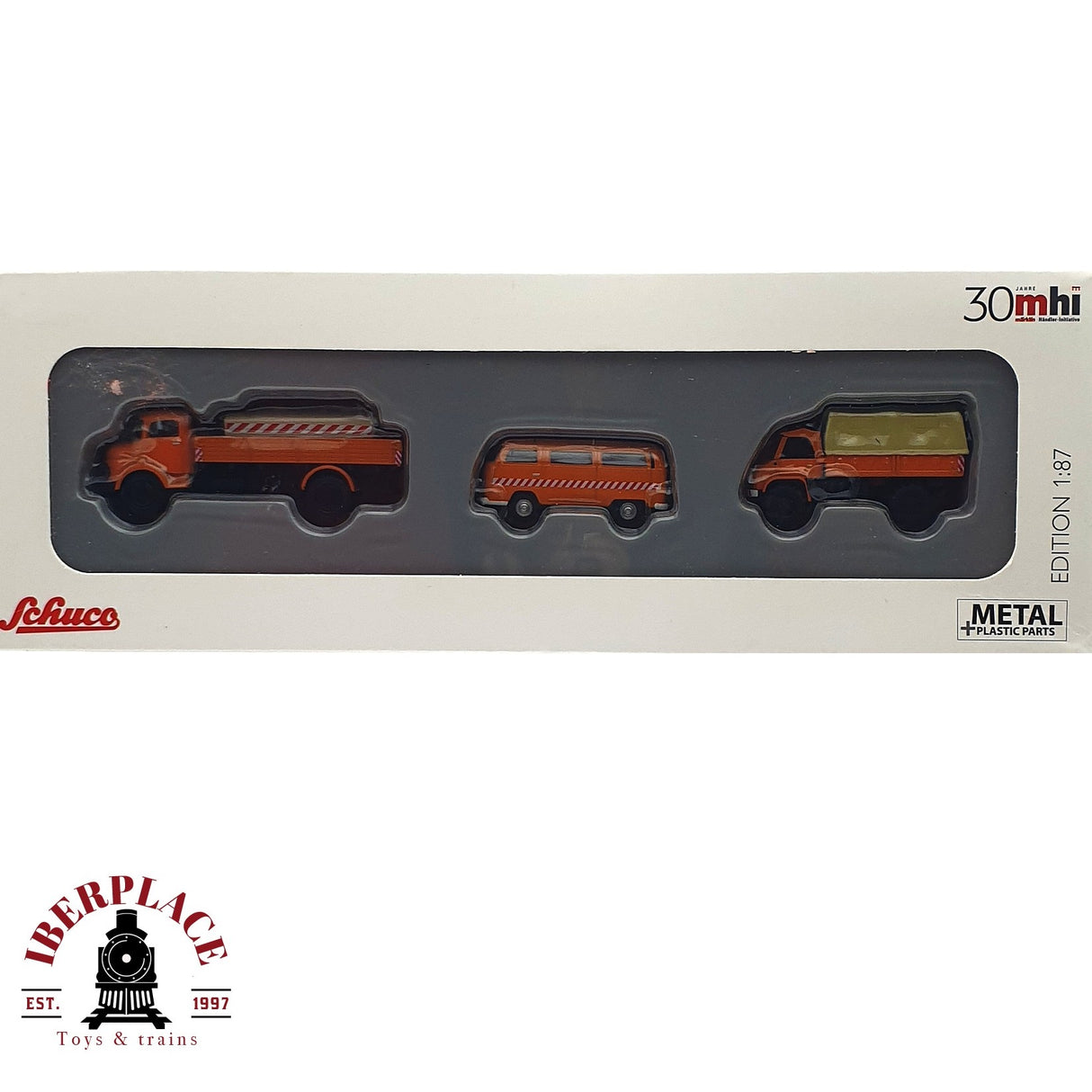 💡 Schuco Märklin 45 265 5600 Vehículos municipales en metal H0 escala 1:87 E18