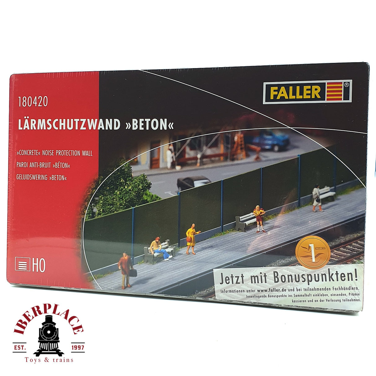 💡 Faller 180420 Muro de protección acústica Kit de montaje H0 escala 1:87 E18