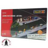 💡 Faller 180420 Muro de protección acústica Kit de montaje H0 escala 1:87 E18