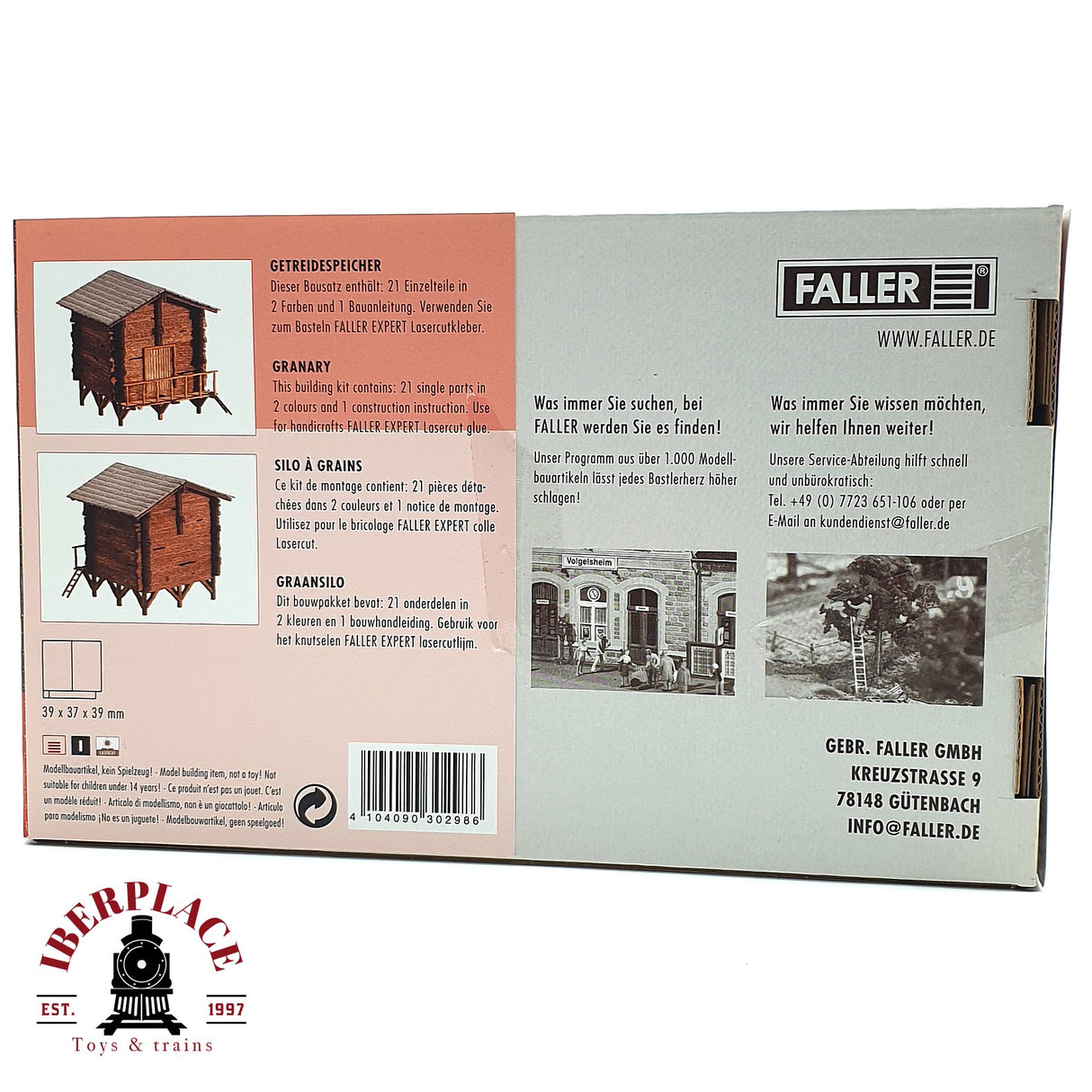 💡 Faller 130298 Granero Kit de montaje H0 escala 1:87 E18