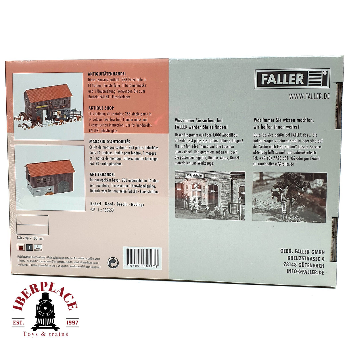 💡 Faller 130327 Comercio de antigüedades Kit de montaje H0 escala 1:87 E18
