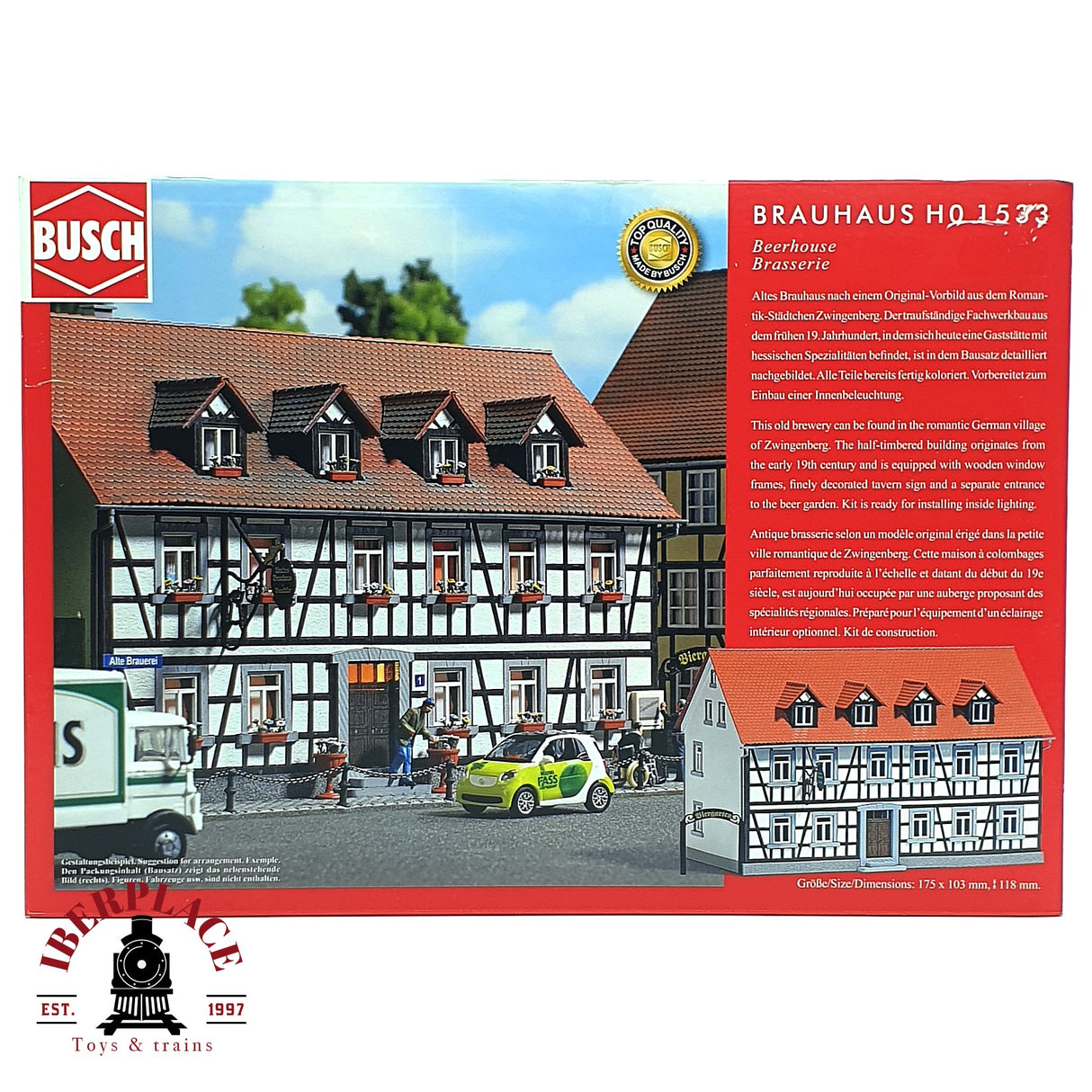 💡 Busch 1533 Cervecería Kit de montaje H0 escala 1:87 E18