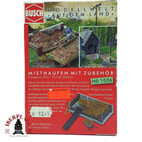 💡 Busch 1526 Montón de estiércol con accesorios Kit de montaje H0 escala 1:87 E18