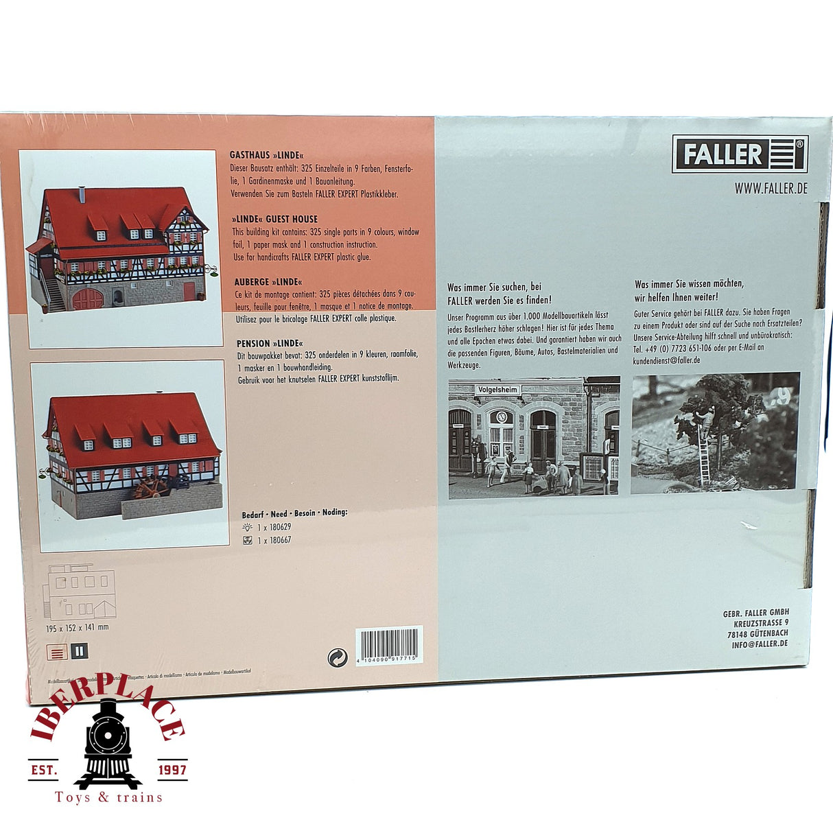 💡 Faller 191771 Restaurante Linde Kit de montaje H0 escala 1:87 E18