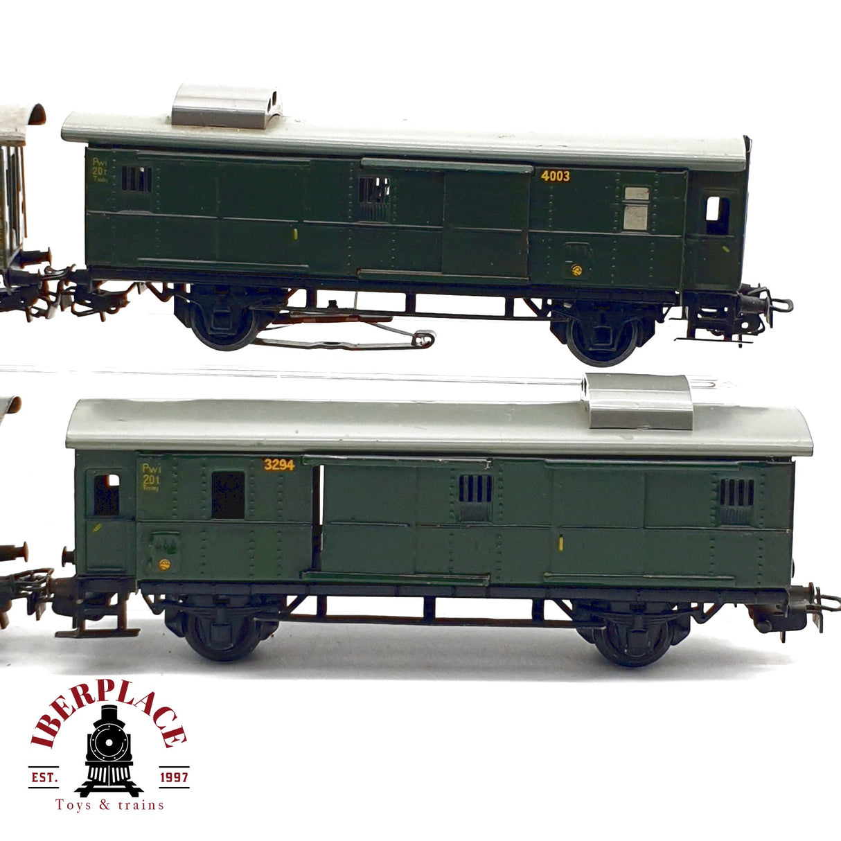 ♻️ 4x Märklin vagones pasajeros 4003 en metal piezas o repuestos H0 escala 1:87 E20