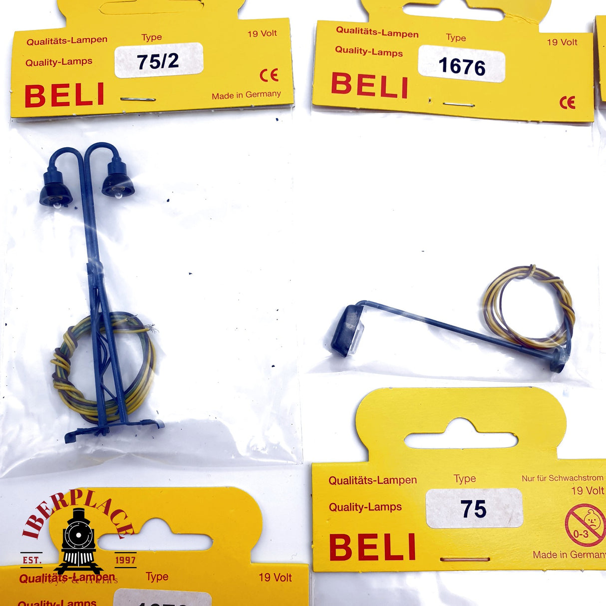 ♻️ 8x Beli 75/2 farolas de ciudad urbana N escala 1:160 E20
